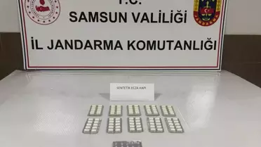 Samsun'da 110 Sentetik Hapla Şüpheli Gözaltında