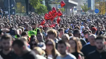 Novi Sad'da 16 Kişi İçin Anma