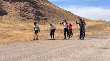 Yüksekova Tekerlekli Kayak Takımı Hazırlanıyor