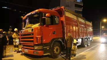 Freni Patlayan Kamyonu Durdurdu