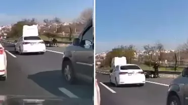 Trafikte dehşet! Tartıştığı motosikletliyi öldürmeye kalktı