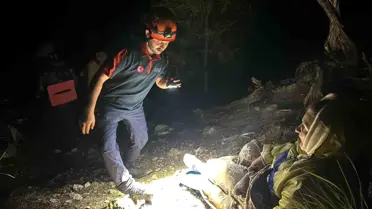 Yaralı Kadın Dağda Mahsur Kaldı