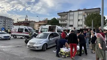 Pamukkale'de otomobil-motosiklet kazası: 4 yaralı