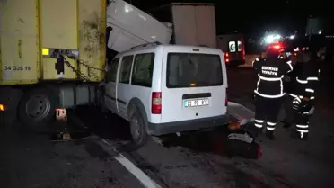 Edirne'de Zincirleme Kaza: 1 Ölü, 2 Yaralı