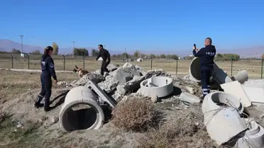 Erzincan'da Arama Kurtarma Köpeği Eğitimi