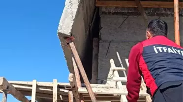 Ağrı'da İnşaat Kazası: 2 Yaralı