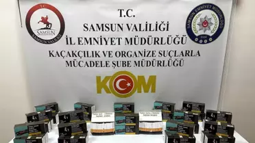 Samsun'da Kaçak Tütün Operasyonu