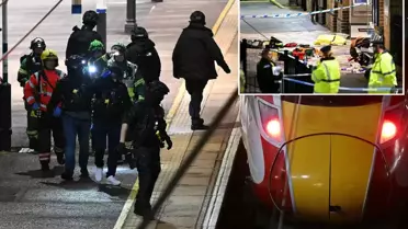 Trende bıçaklı saldırı dehşeti! 9'u ağır 10 kişi yaralandı