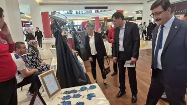 Kütahya'da 'Mutlu Özel Çocuk Aileleri Projesi' Sergisi Açıldı
