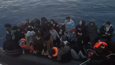 Ayvacık'ta 42 Düzensiz Göçmen Yakalandı