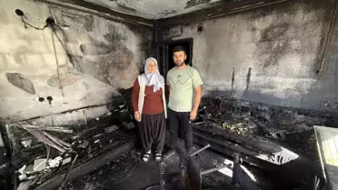 Adana'da Müstakil Ev Yangında Küle Döndü