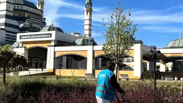 Hükümlüler Selahaddin Eyyubi Camii'nde Peyzaj Çalışması Yaptı