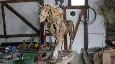 Osman Dönmez'den Aslan Zeus Heykeli