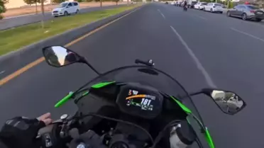 Diyarbakır'da Motosiklet Sürücüsü 181 km/h Hız Yaptı