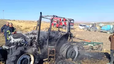 Adıyaman'da Traktör Yangını