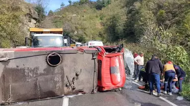 Trabzon'da İtfaiye Aracının Kazası: 2 Yaralı