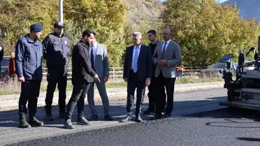 Vali Ergün, Asfalt Çalışmalarını İnceledi