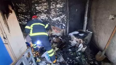 Kütahya'da Ev Yangını