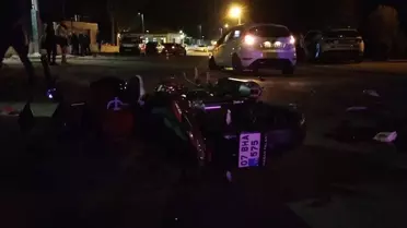 Manavgat'ta Motosiklet ve Otomobil Çarpıştı