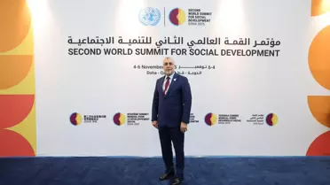 Bakanlar Göktaş ve Işıkhan, Dünya Sosyal Kalkınma Zirvesi İçin Doha'ya Gitti