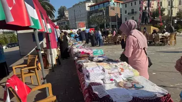 Giresun'da Filistin İçin Hayır Çarşısı