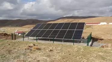 Karlıova'da Güneş Enerji Sistemleri Kuruldu