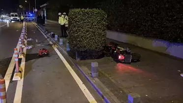 Motosiklet Yayaya Çarptı: 3 Yaralı