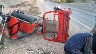 Gölbaşı'nda Motosiklet Kazası: 1 Yaralı