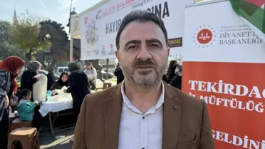 Tekirdağ'da Filistin İçin Hayır Çarşısı Açıldı