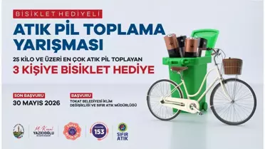 Tokat'ta Atık Pil Toplama Yarışması