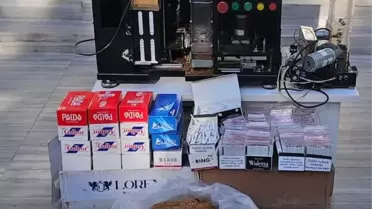 Uşak'ta Kaçak Tütün Operasyonu