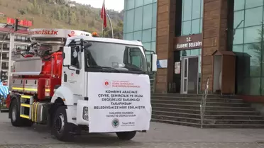 Yağlıdere'ye Yeni Hizmet Aracı