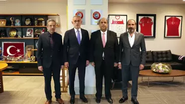 Atakaş Hatayspor Kulübü Başkanı Çakır'dan, TFF Başkanı Hacıosmanoğlu'na ziyaret