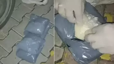 Emekli polisin aracından kilolarca uyuşturucu çıktı