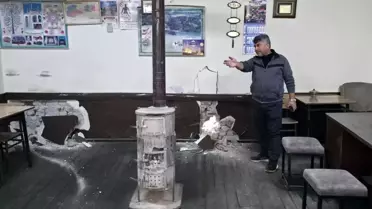 Erzincan'da Çay Ocağında Yıkım Paniği