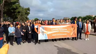 Ezine'de Lösemili Çocuklar İçin Farkındalık Yürüyüşü Düzenlendi
