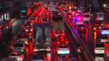 İstanbul'da Trafik Yoğunluğu Yüzde 89'a Ulaştı