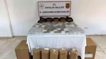 Antalya'da Kaçak Tütün Operasyonu