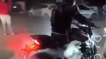 Tehlikeli Motosiklet Sürücüsüne Ceza