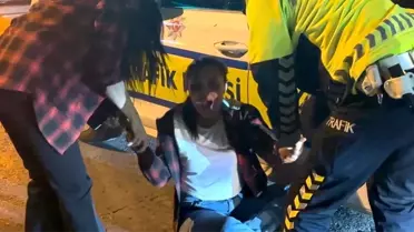 Alkollü Yolcu Polise Zor Anlar Yaşattı