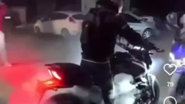 Hatay'da Akrobatik Motosiklet Şovuna Ceza