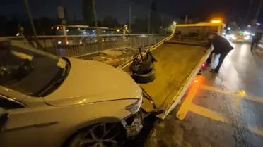 D-100'de kaza: 3 yaralı