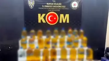 Bursa'da 227 Litre Sahte Alkol Ele Geçirildi