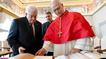 Abbas ve Papa'nın Görüşmesi