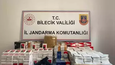 Osmaneli'nde Jandarma Baskını: Silah ve Kaçak Tütün Ele Geçirildi