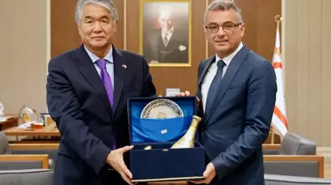 Cumhurbaşkanı Erhürman, TÜRKSOY Genel Sekreteri Raev'i kabul etti