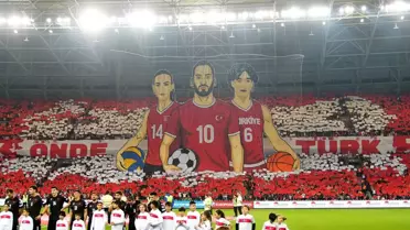 Kocaelispor taraftarının milli maçta yaptığı koreografiye ödül