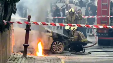 Küçükçekmece'de Elektrik Kablo Yangını