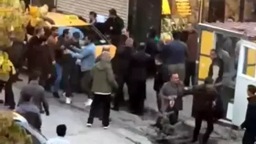 Kavga değil meydan savaşı! O anlar kameralarda