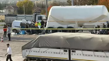 Ankara'da kahreden kaza! Otomobil hurdaya döndü, 3 kişilik aile yok oldu